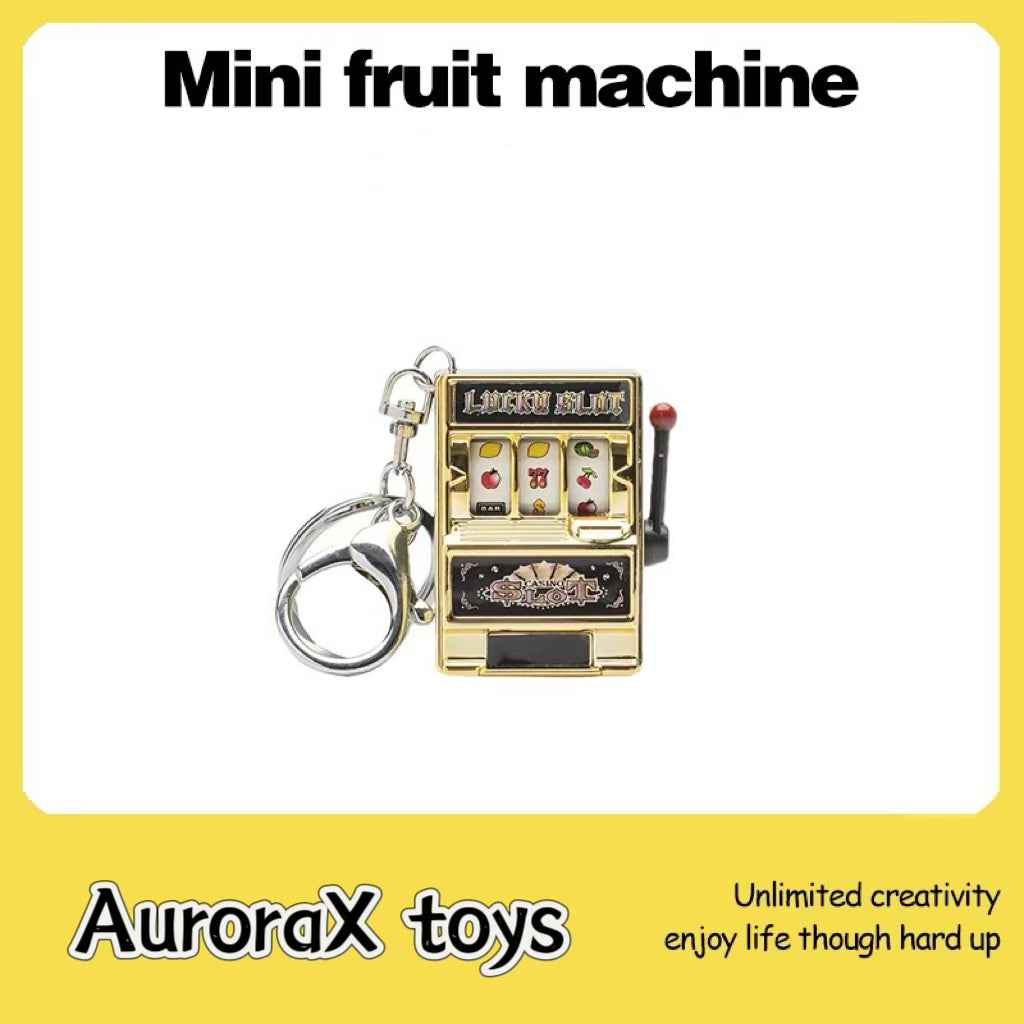 Creative stress-relieving fruit machine ( keychain )